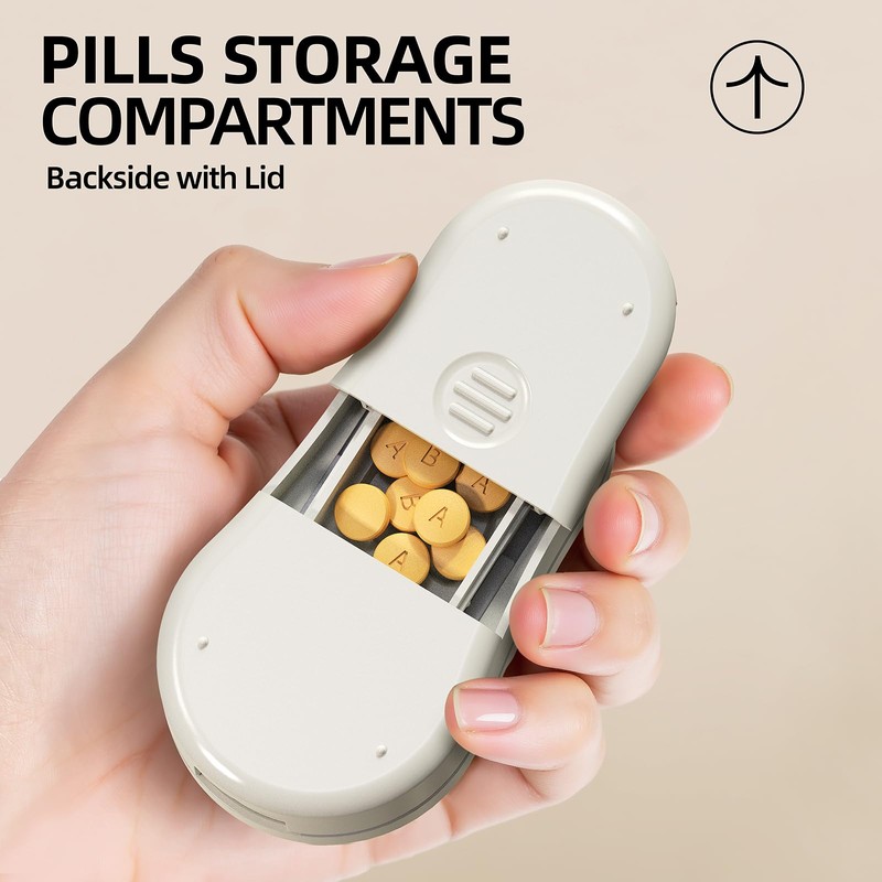 ZHIYES Pill Splitter for Small and Tiny Pills 1/2&1/4 Pill
