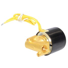 Beduan Brass Electric Solenoid Valve, 1/4" 12V Air Valve Normally Colsed for Water Air Gas Fuel Oil