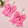 DICOSMETIC Pack of 2 Large Bows Key Fob Cheerleader Key