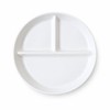 Ceramic Divided Dinner Plate – 3-Section Round Serving Plate for