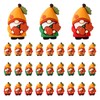 30pcs Mini Fall Gnomes Figurines, Lovely Small PVC Miniature Gnomes