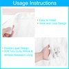 sourcing map 14ft White Tutu Table Skirt, Tulle Curly Willow