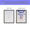 Frame USA "Frame-A-Tee Series, 14x18, Black Wood T-Shirt Frame for