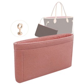 Lckaey Pouch Kit, Purse Insert Organizer for Neverfull MM GM Convert Into Handbag 3032-Pink