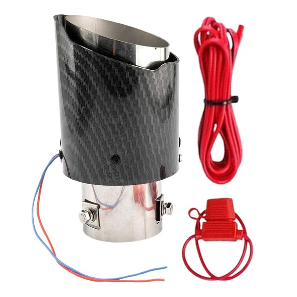 Car Exhaust Tip,Tail Pipe with LED Light | Stainless Steel