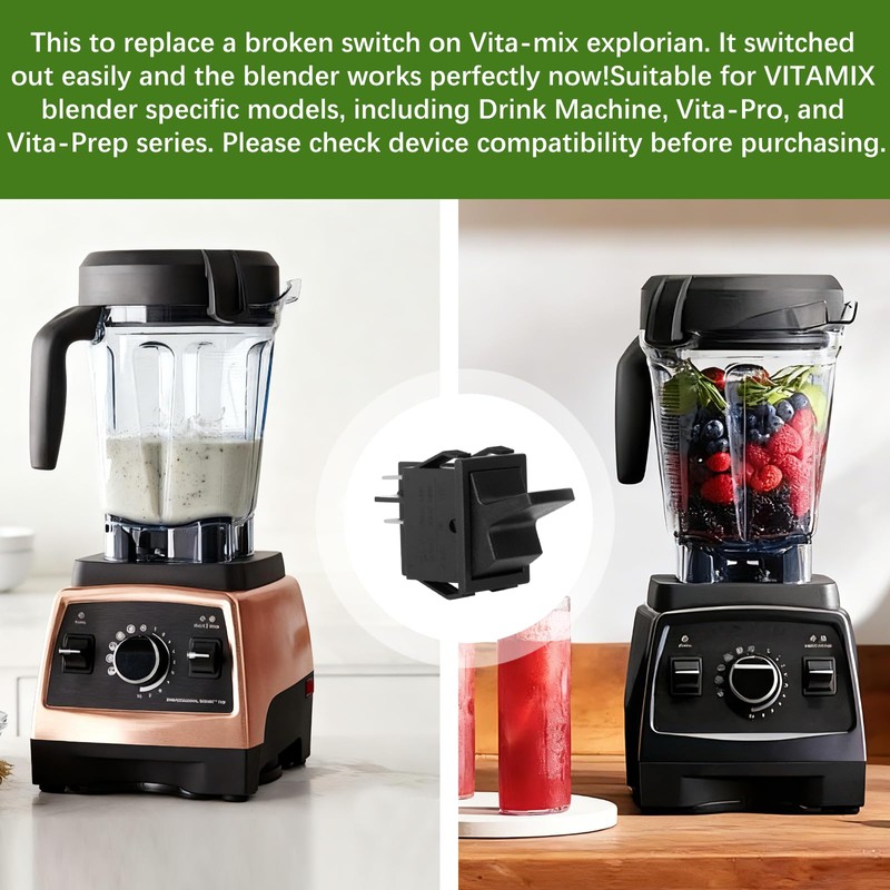 Replacement Switch for Vitamix Blender,On/Off Power Switch Compatible with VitaMix