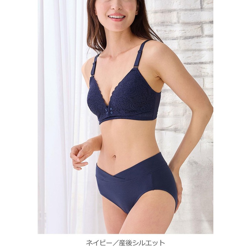 [Inuushi Honpo SH2573 Maternity Shorts] Rakuchin Maternity Shorts Navy M