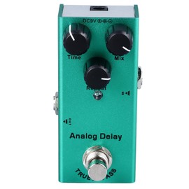 Electric Guitar Effect Pedal Single Type Accurate Adjustment Aluminum Alloy Portable Mini Effect Pedal Analog Delay(10)