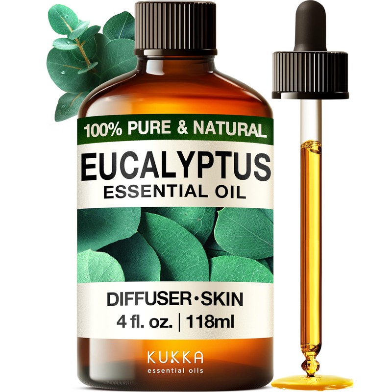 KUKKA essential oils Rosemary Oil for Hair & Eucalyptus Essential
