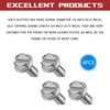 QKYS 4PCS License Plate Screws, Diameter 3/8" Stainless Steel License