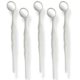 Oral32 5 Pieces Dental Autoclavable Disposable Mouth Mirror White -ORAL32