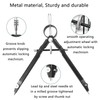 JeoPoom Geometry Compass, Metal Compass, Precision Compass, Drawing Compass, Includes