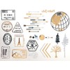 5 Sheets Metallic Tattoos Gold and Silver Flash By Modern