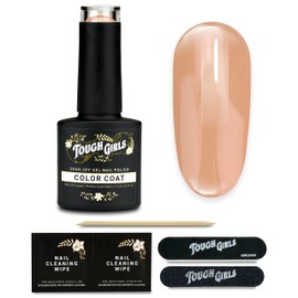 TOUGH GIRLS | Gel Nail Polish | Includes Soak-off UV Gel Color, Buffer, File, Cuticle Stick & Nail Wipes (Buff Beige)