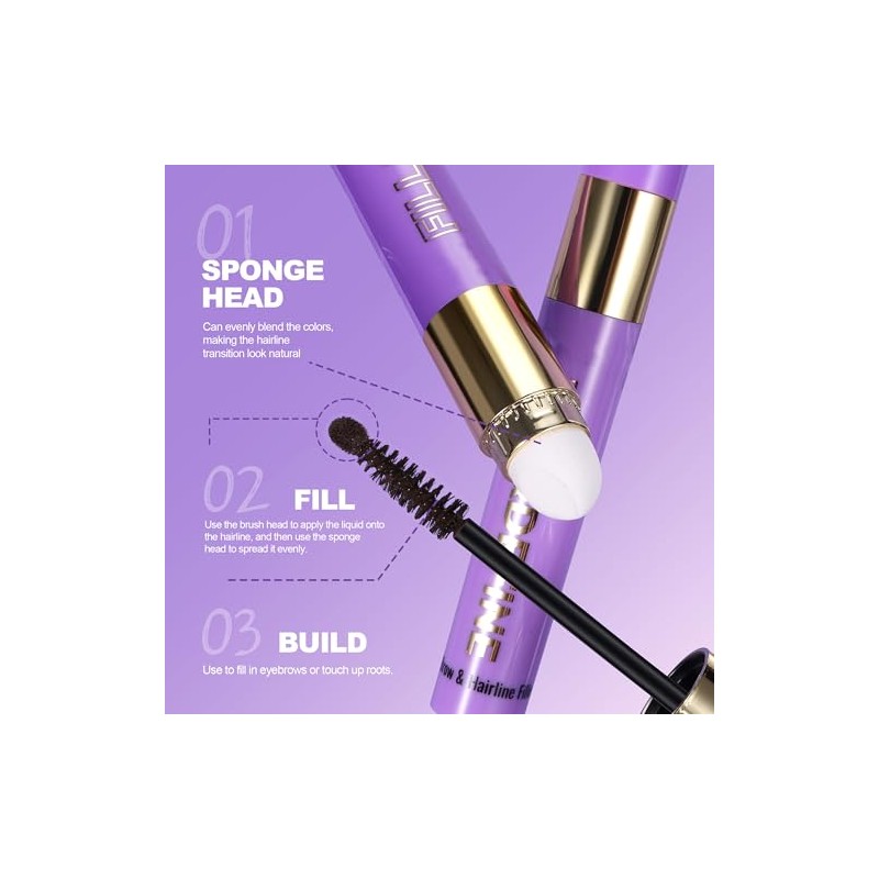 Bluemega Stick Rellenador de Línea del Cabello y Cejas Waterproof,