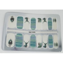Cute Deer Tree Nail Polish Wraps - Nail Polish Strips