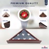 DECOMIL 5'x9' Flag Display Case for American Veteran Burial Flag