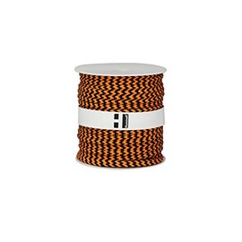 Hummelt® SilverLine Rope Cotton Cord (H) 8 mm 40 m Black / Orange on a Roll