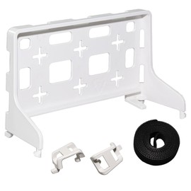 49605-AUB Plastic Universal Shelf Bracket Structured Media Center for Leviton Media Panel - That Supports 20lbs of Weight (White)