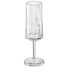 Koziol Super Champagne Glasses 300ml Unbreakable Lightweight Plastic Outdoor German Dishwasher Safe 100% Recyclable Outdoor Ecology Heat Resistant Koziol Clear