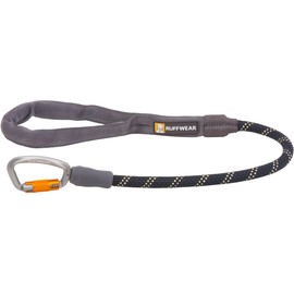 Ruffwear, Knot-a-Long Dog Leash, 30-inch Short Rope Lead, Obsidian Black