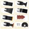 LUCKNIGHT 37 Piece Multitool Saw Blades Universal, Multi-Tool Accessory Set,