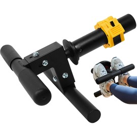 Leikefitness Tibialis Trainer Tib Bar Raise Machine Exercise Equipment Strength Training Calves/Shins/Ankles Ripping Lower Leg Muscles Workout Home Gym Fit 2" Weight Plates (Yellow)