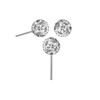 PIERCINGLINE Titanium Labret Attachment with Push Pin Epoxy Ball without