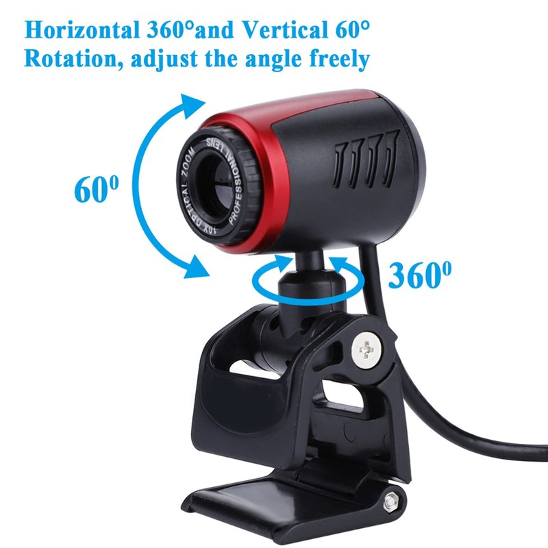 USB2.0 Video Camera with MIC, 0.3MP HD Webcam Web Camera