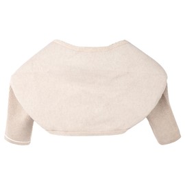 MilyaDE Cashmere Blend Shoulder Warmer Back Warmer Shoulder Pad Elastic Shoulder Joint Elbow Support, b-short sleeve, camel xl
