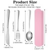 DOETYD Travel Cutlery Set 3 PCS Stainless Cutlery with Portable