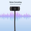 Webcam, Noise Canceling 720P USB Web Camera with 5 Layer