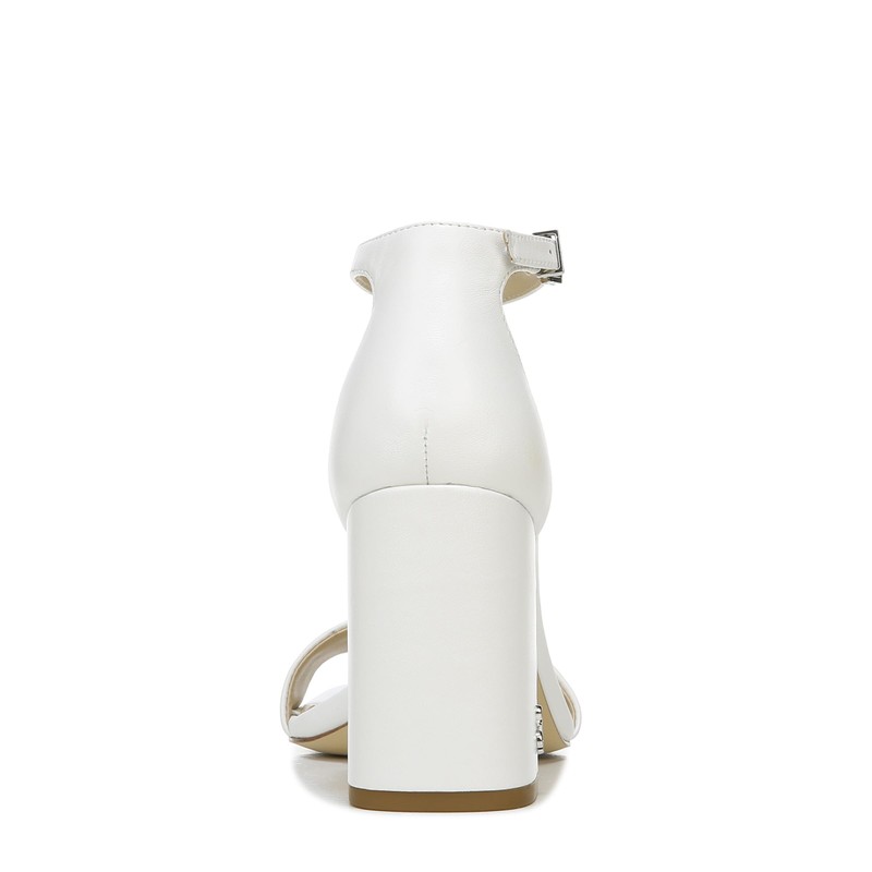 Sam Edelman Womens Ankle strap block heel WHITE Medium 7,