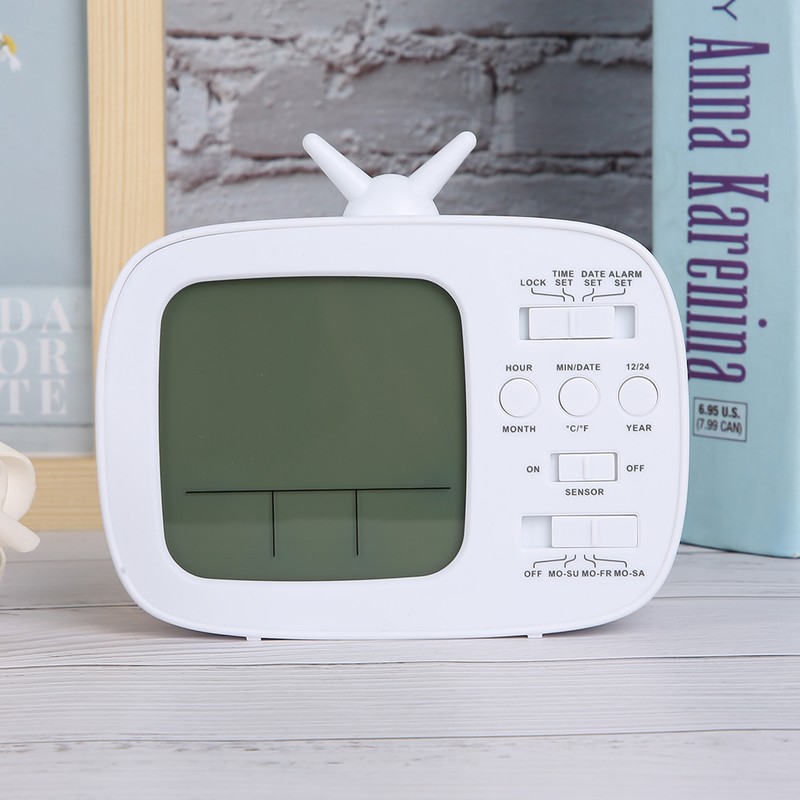Smart Alarm Clock Multifunctional LED Digital Display 12/24 Hour Switch