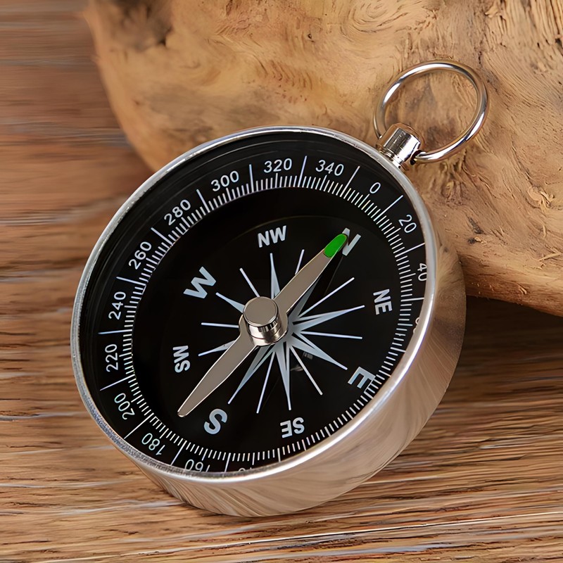 Portable Pocket Compass For Camping Hiking And Riding Flip open