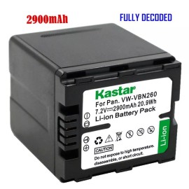 For Panasonic VW-VBN260 Battery for Panasonic HDC-HS900GK-3D HS900K SD800GK SD800GK-3D SD800K