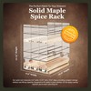 Vertical Spice Solid Maple Storage Rack Drawer - Sliding Spice