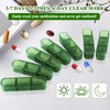 2 PCS Travel Pill Organizer 3 Times a Day,Weekly Pill