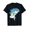 Pool Party Shark Wearing Unicorn Float Shirt, Funny Birthday T-Shirt