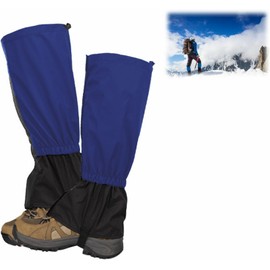 Outdoor gaiters, hiking gaiters, waterproof gaiters, dustproof, adjustable, breathable leg protection gaiter, leggings, leg gaiters for men and women, rain gaiters, hiking, trekking, climbing, blue