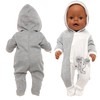 Miunana Clothes Outfits for Baby Dolls, Doll Clothes 43-48 cm