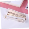 Operitacx Elegant Gold Desk Stapler Acrylic Office Stapler School Desk