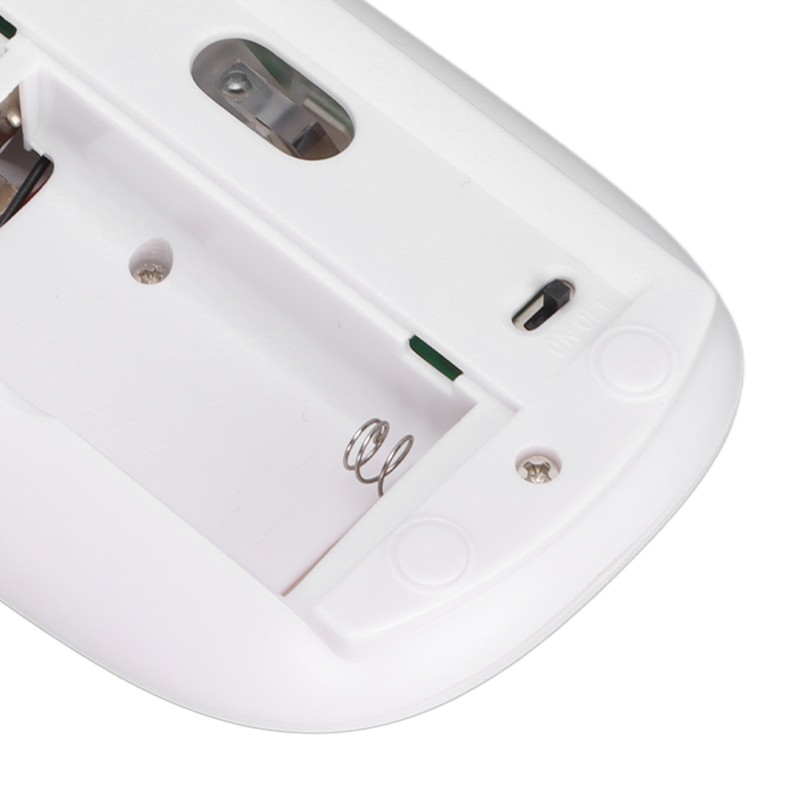 Wireless Mouse 2.4G Dual Mode 1200DPI Sensitive Slim White Laptop