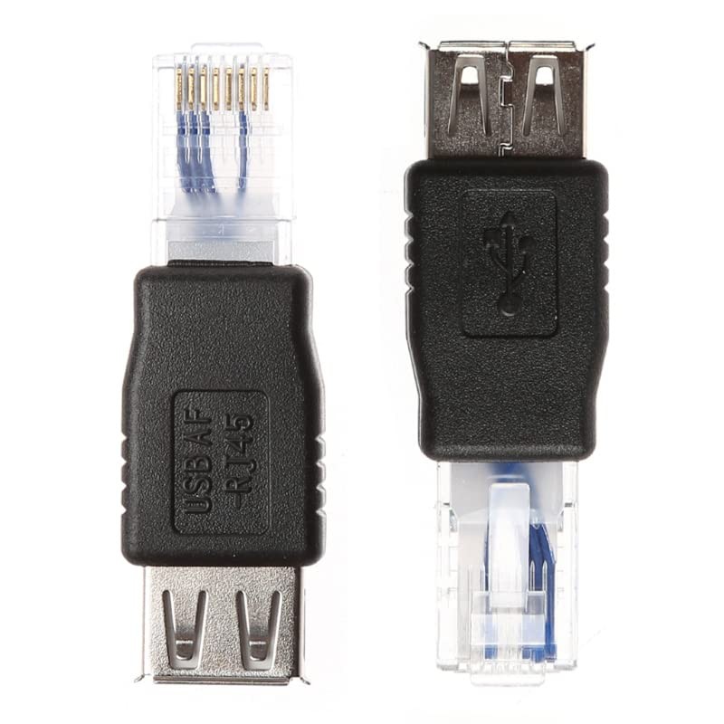 Herfair Ethernet to USB Adapter 2PCS for ADSL Modem/Router/Computer Camera/Surveillance