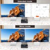 USB 3.0 Dual Monitor KVM Switch HDMI+Displayport 4K@60Hz,2K@120Hz,Camgeet 2 Monitors