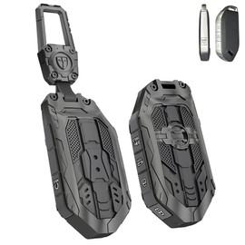 for Kia Key Fob Cover with keychian,Heavy Key Case Protection Compatible with Kia Telluride, Sorento, K5 GT-Line (Black)