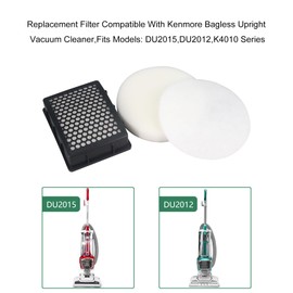 Ymimi Replacement Filter Compatible with Kenmore Bagless Upright Vacuum,Fits Models DU2015,DU2012,K4010 Series (2 Hepa filter and 4 Foam filter)