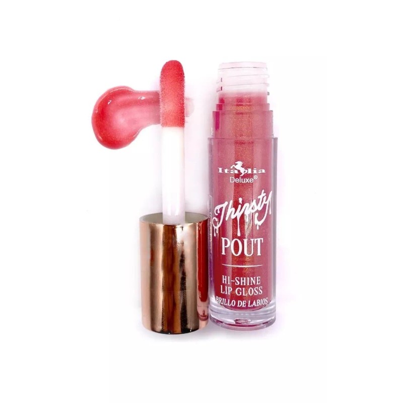 Italia Deluxe Lip Gloss Thirsty Pout Brillo Labial Italia Set