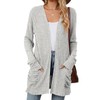 Women's Casual Long Sleeve Open Front Cardigan Sweaters Trendy Solid