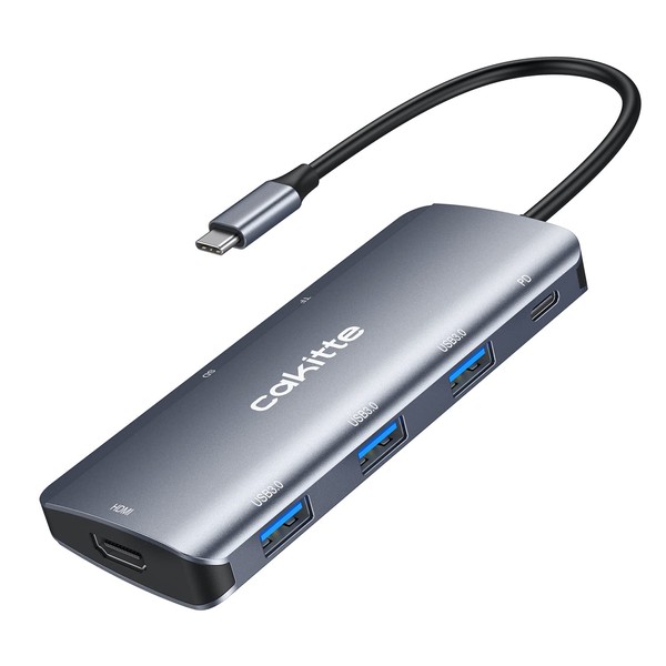 USB C Hub Multiport Adapter, 7-in-1 4K HDMI, 100W Powered